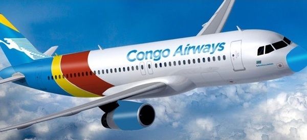 L'un des deux avions de Congo Airways