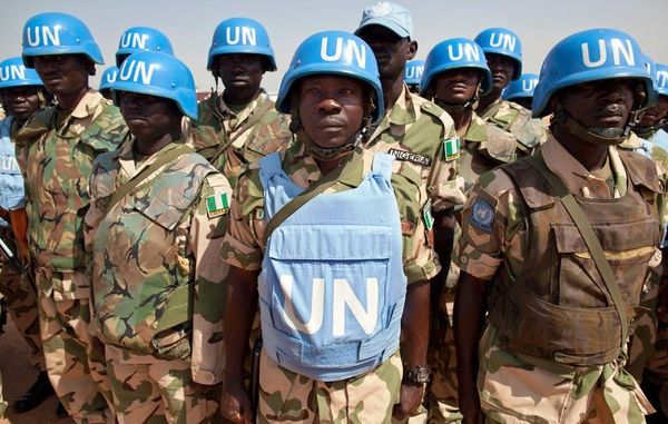Des casques bleus du contingent nigerian