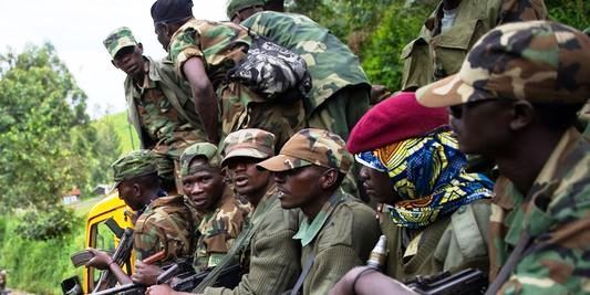 Des rebelles à l'est de la RDC