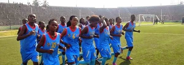Les Léopards dames à l'entraînement