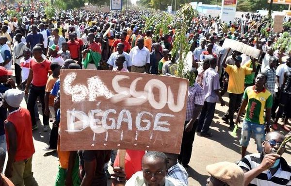 Une manifestation à Brazzaville