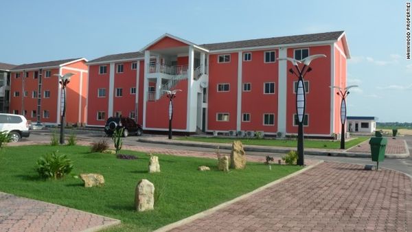 Un immeuble de la Cité du Fleuve à Kinshasa