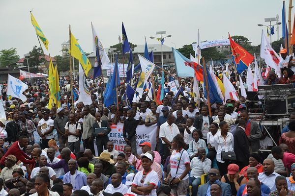 Rassemblement d'un regroupement politique à Kinshasa