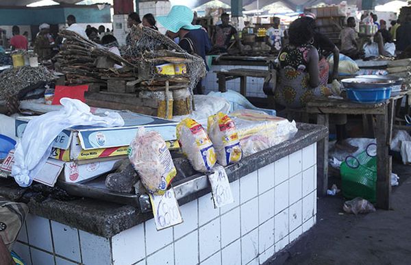 Une vue du Marché central de Kinshasa