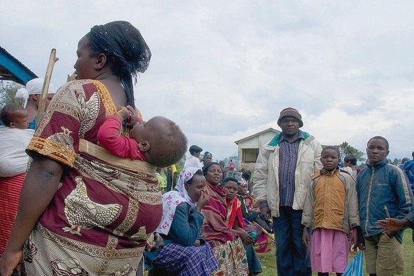 Des déplacés à l'est de la RDC