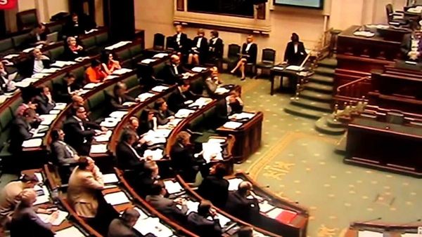 Une séance du Parlement belge