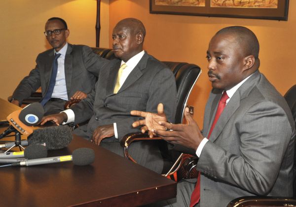 Kabila, Museveni, Kagame à Kampala (Archives)