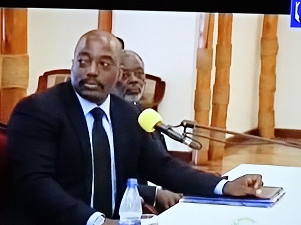Joseph Kabila en conférence de presse