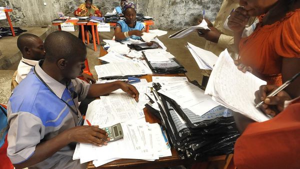 Un bureau de compilation des résultats (Archives)