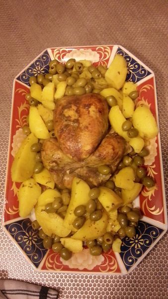 poulet aux olives pommes de terres