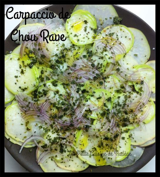 Carpaccio de chou rave