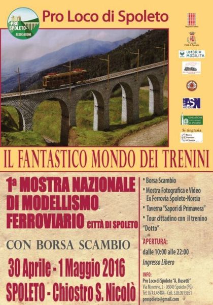 Mostra di modellismo ferroviario a Spoleto