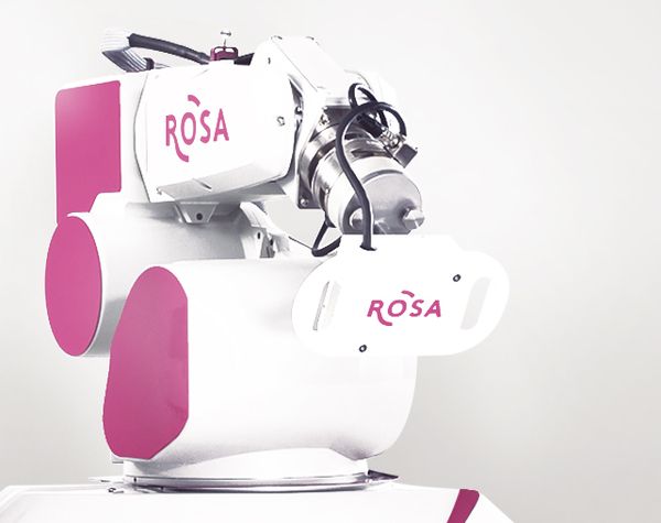 Rosa, une plateforme technologique de pointe dédiée aux procédures de la chirurgie du cerveau.