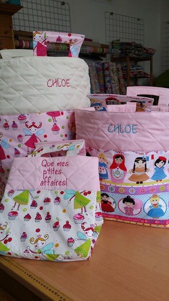 Toute une collection de très jolis sacs à jouets personnalisés sur la boutique CréaFlo