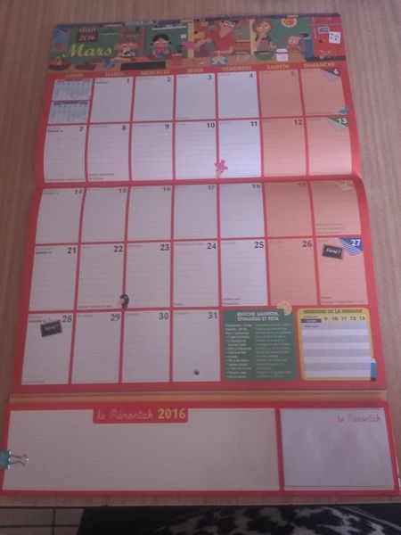 Organiseur familial Le Mémoniak Edition 2016