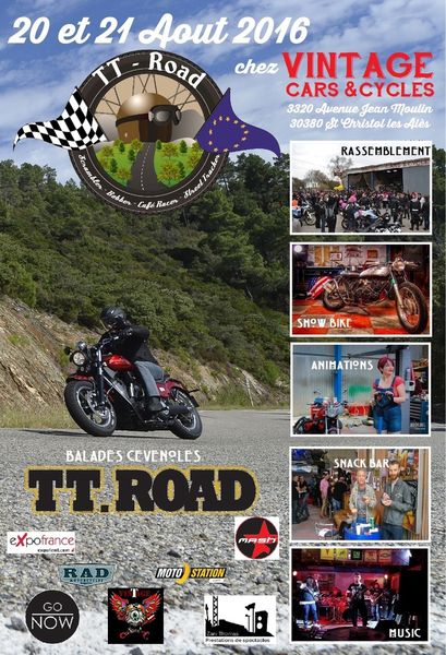 1er TT ROAD St Christol les Alès 20 et 21 Aout 2016