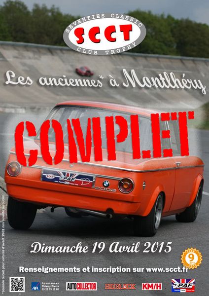 Seventies Classic Club Trophy le 19 avril à Montlhéry