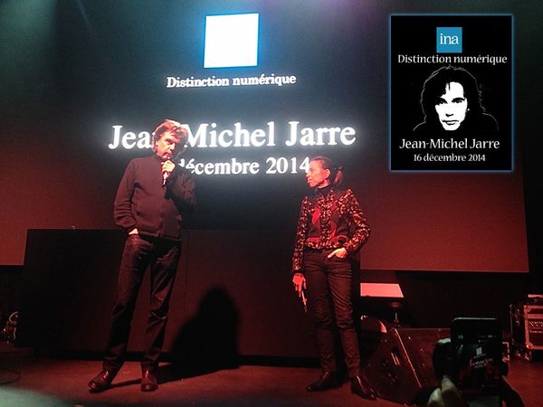 Jarre reçoit une distinction numérique de l'INA (16/12/2014)