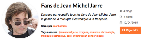 Rejoignez la communauté over-blog des fans de Jean Michel Jarre