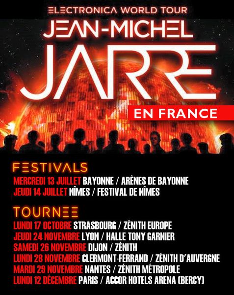 Jean-Michel Jarre en concerts en France dès cet été