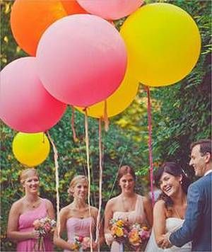 Décoration de mariage fuchsia et jaune