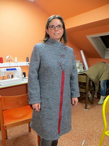 manteau en laine bouillie