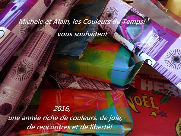 3 cartes de bons voeux pour 3 fois plus de rencontres, de paix, de santé, de liberté!