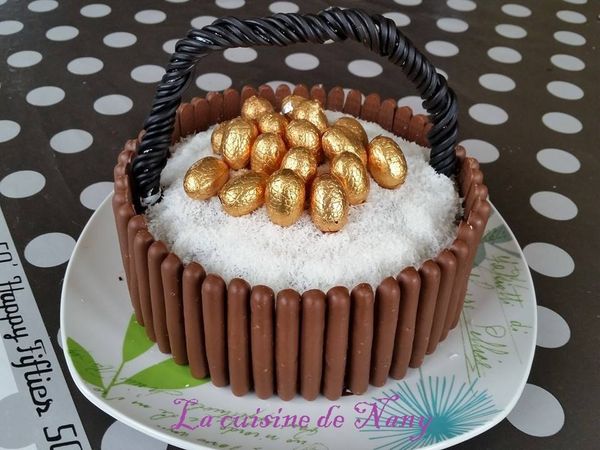 Gâteau de Pâques façon "Kinder délice coco"