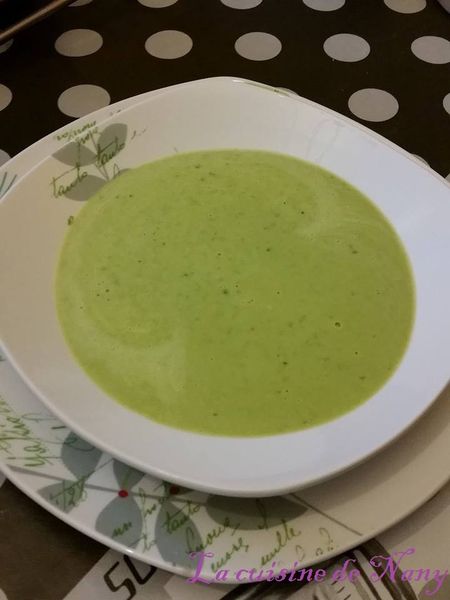 Velouté petits pois menthe