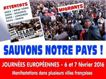 MOBILISATION EUROPEENNE "SAUVONS NORE PAYS" LE 6 FEVRIER A CALAIS ET LE 7 FEVRIER A RUNGIS !