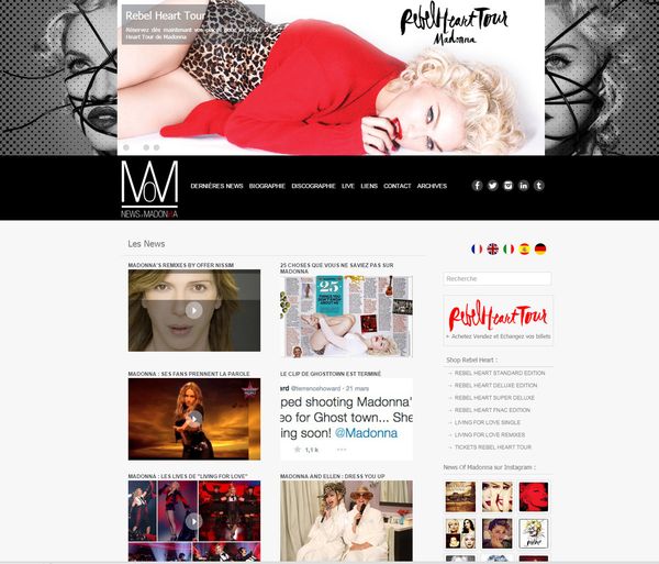 Nouveau site news-of-madonna.com
