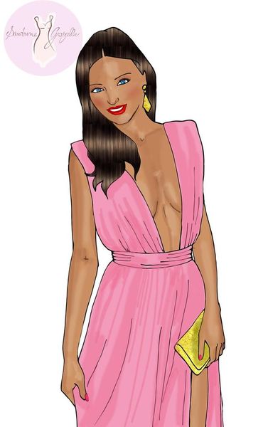 La robe croisette de Miranda Kerr