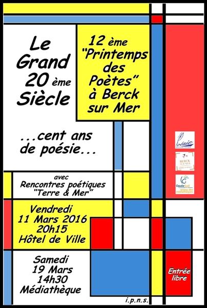 LE PRINTEMPS DES POÈTES ...à LA MEDIATHEQUE D' OPALE SUD...CE SAMEDI ...