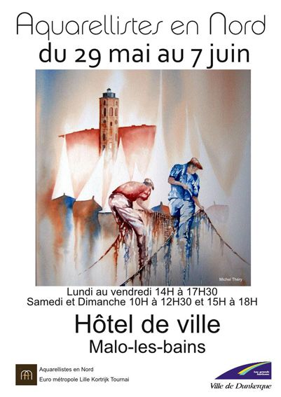 Malo-les-Bains et l'aquarelle