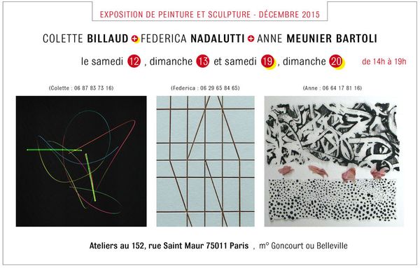 Peinture et sculpture à Belleville, ce week-end