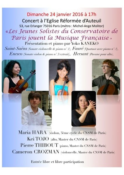 Musique et jeunes talents à Auteuil