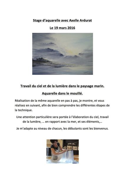Axelle Ardurat à la 3e Biennale d'aquarelle de Toulouse