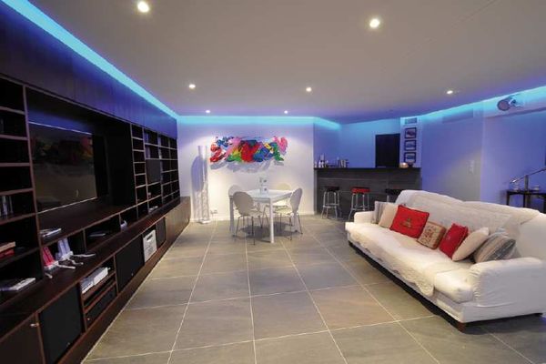 Vue de la "zone" home cinéma