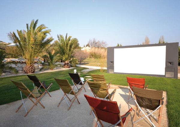 Cinéma privé d'extérieur