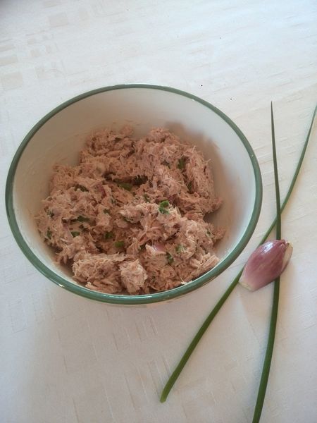 rillettes de thon light à la ciboulette