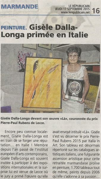 Prix International d'Art Rubens 2015 Livre d'Or