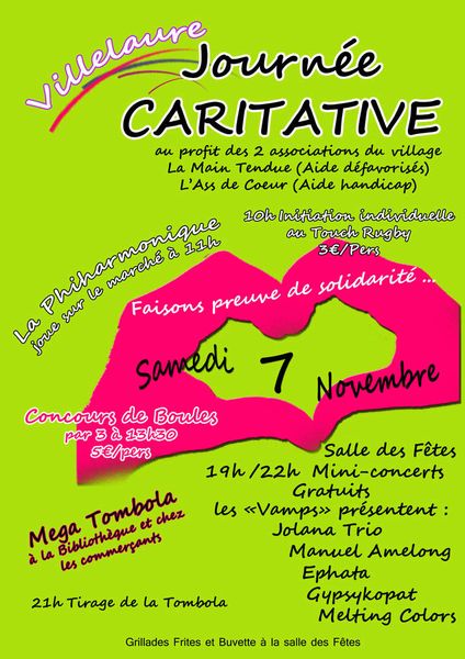 RESERVEZ votre Journée du 7 NOVEMBRE