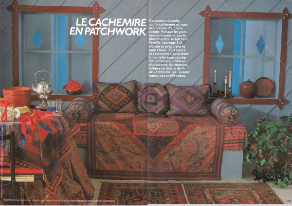 Cachemire et patchwork