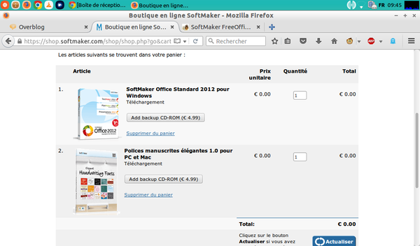 Softmaker Office 2012 et polices handwriting gratuits