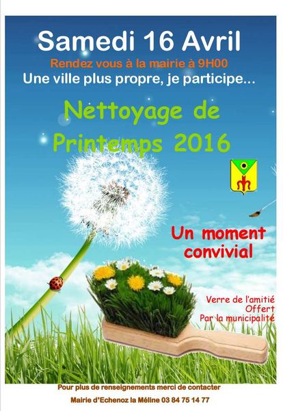 RAPPEL : Opération Ville Propre le 16 avril 2016