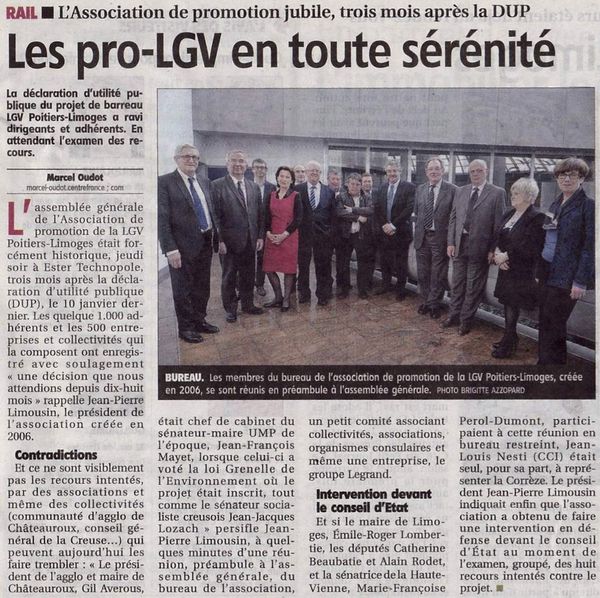 LGV Poitiers-Limoges : une association de soutien "inoxydable"