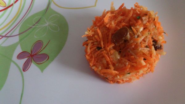 Salade Carottes pommes raisins