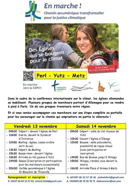 En marche ! Chemin œcuménique transfrontalier pour la justice climatique