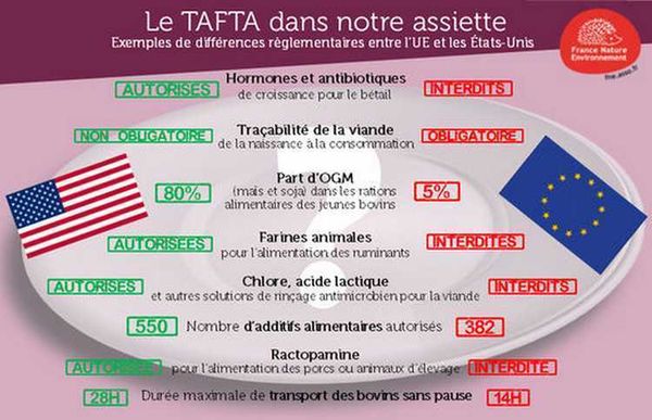 Le Traité Transatlantique dans nos assiettes, en une image