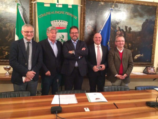 avec le Maire de Limone et mes collègues des régions Ligurie et Piémont